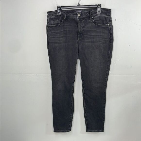 NYDJ Alina Legging Lift Tuck Technology Black Jeans size 12 - Picture 1 of 11